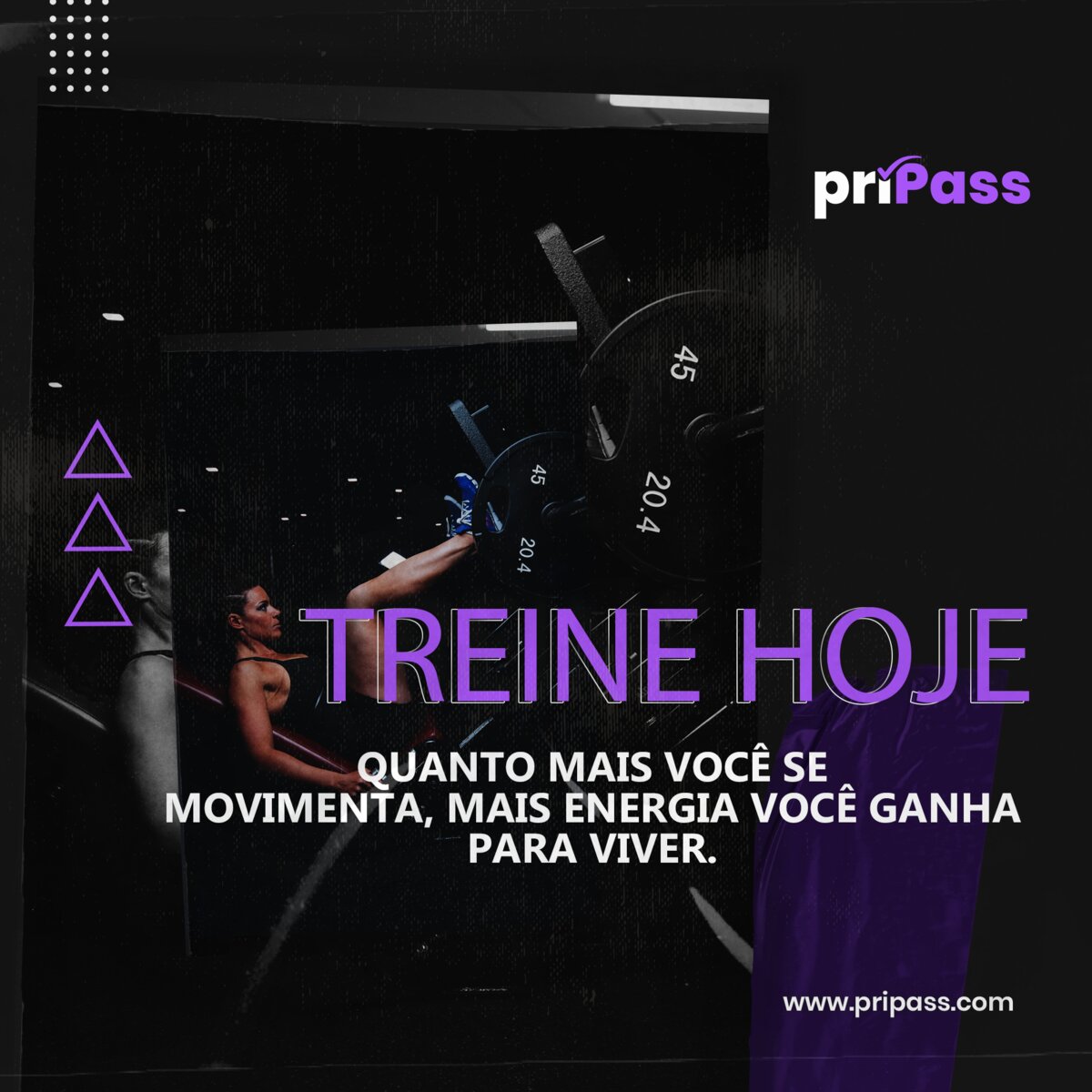 Treine hoje: quanto mais você se movimenta, mais energia você ganha